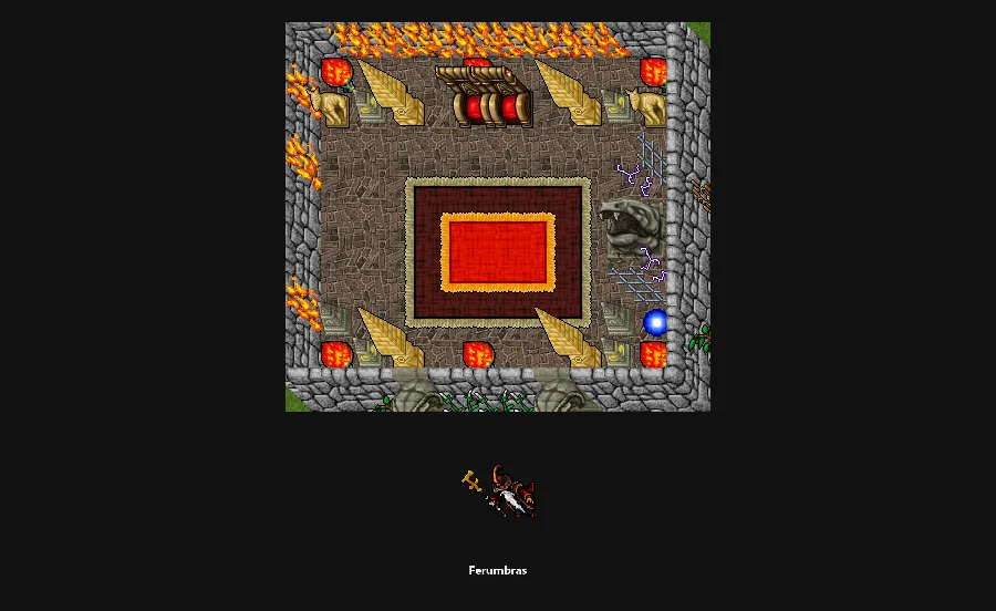 Arena e bosses do salão Ferumbras